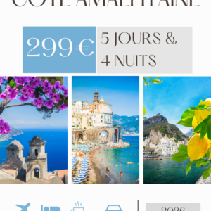 BON PLAN COTE AMALFITAINE 5 JOURS